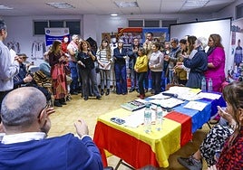 Inauguración de la exposición en el Centro Cultural Balada.