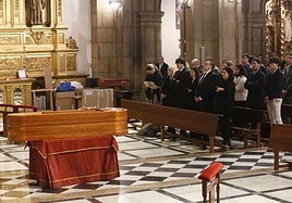Funeral de Amalia López Tuya, en la iglesia de San José.
