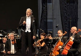 Plácido Domingo, en un concierto en Hungría.