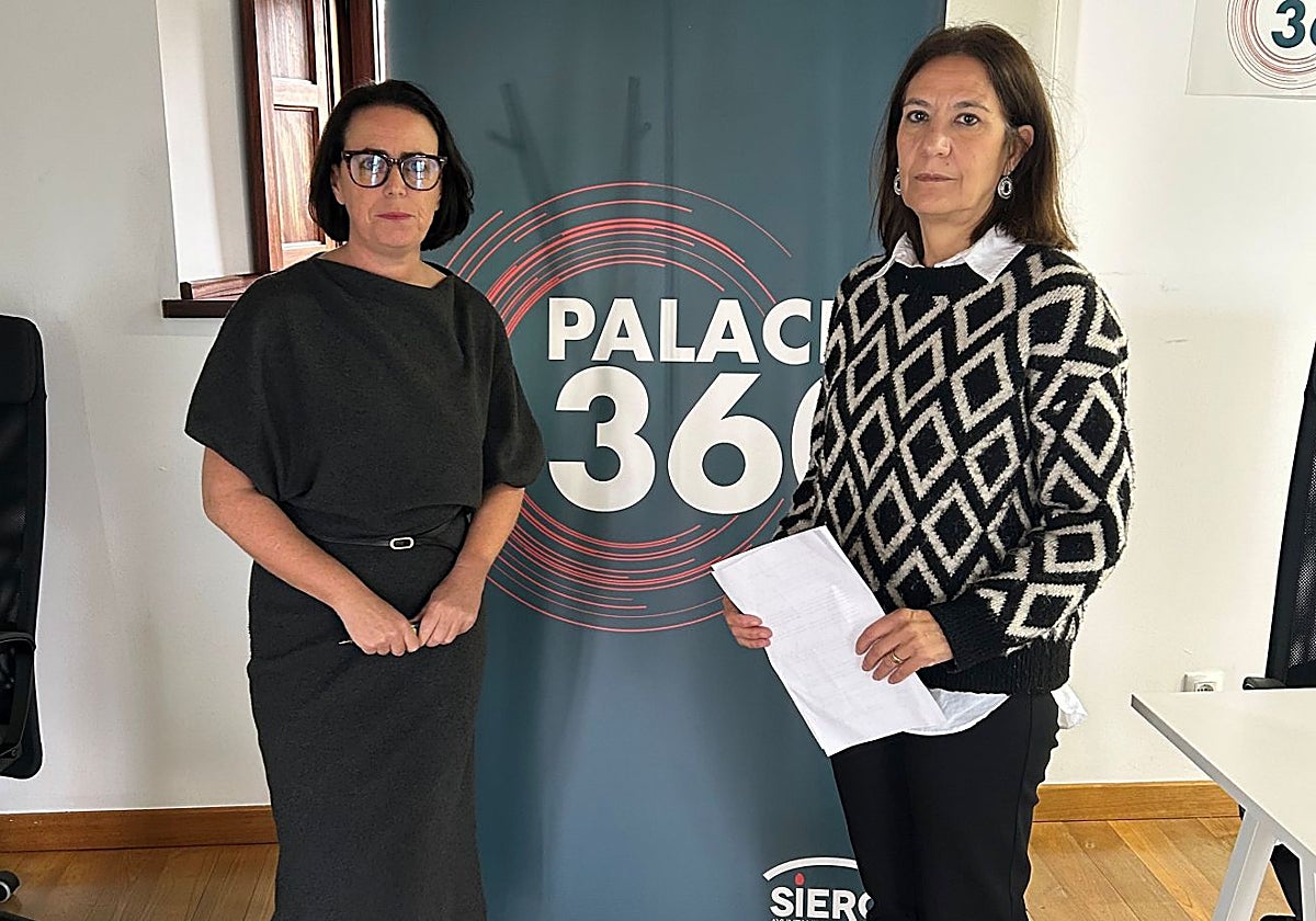 Marta Piquero, responsable del área de Empresa y Emprendimiento del Servicio de Promoción Económica, y la edil Patricia Antuña.