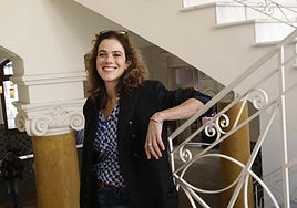 Caroline Deruas, en la Escuela de Comercio.