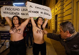 La agresión quedo recogida por las cámaras.