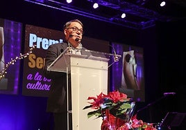 Fulgencio Argüelles en la gala de entrega de los premios el pasado año.