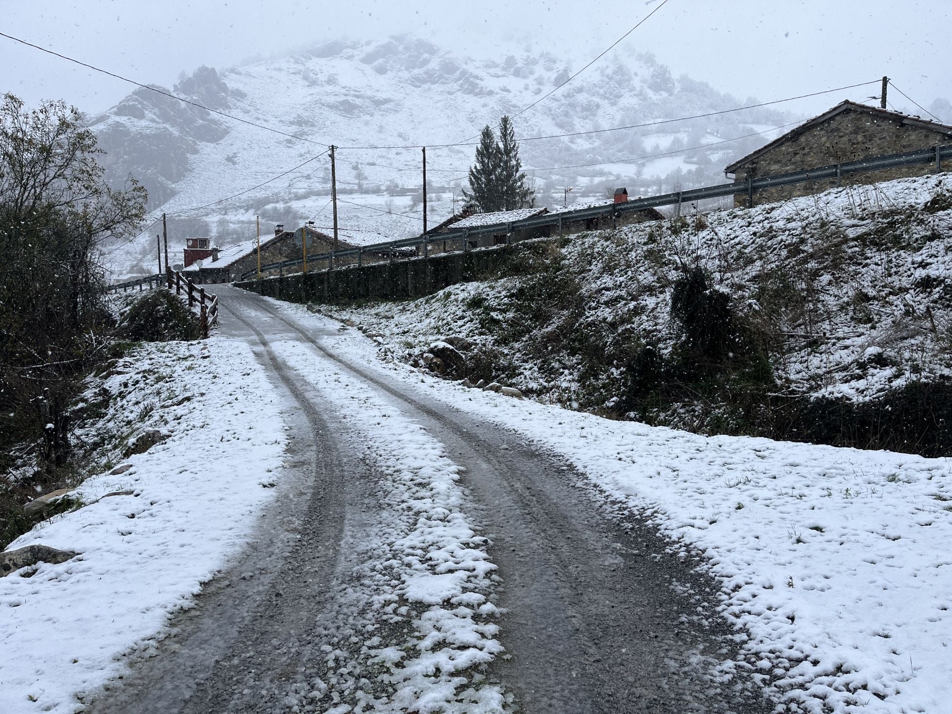 Nieve, granizo y frío en Asturias