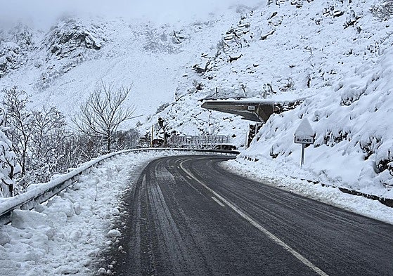 Nieve, granizo y frío en Asturias
