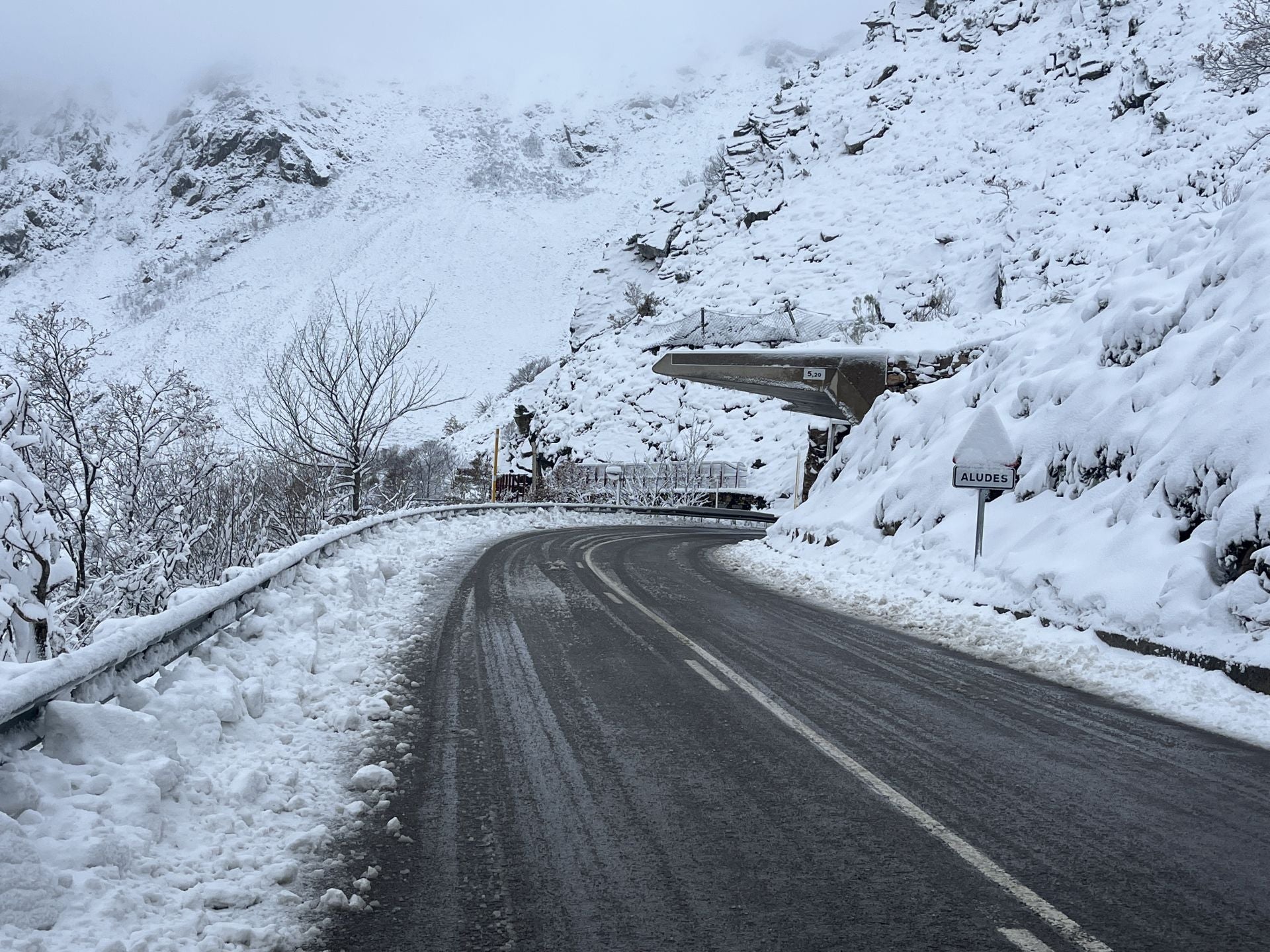 Nieve, granizo y frío en Asturias