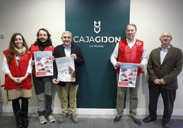 Presentación de la campaña de recogida de juguetes de Cruz Roja, en la que colabora Caja Gijón.