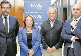 Pablo García, Rocío Doval, Arcadio Fernández y Jaime Mesonada, en la jornada celebrada en Fade.