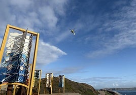 Helicóptero del SEPA que rescató al hombre en Salinas.