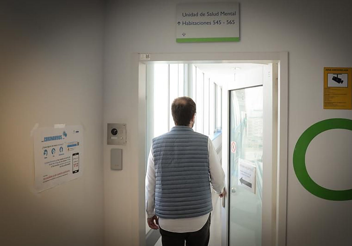 Planta de hospitalización psiquiátrica del HUCA.