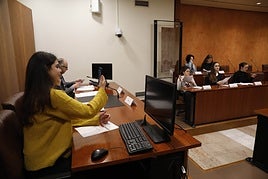 La concejala de Juventud toma una imagen del Consejo de Infancia y Adolescencia reunido en el Ayuntamiento.