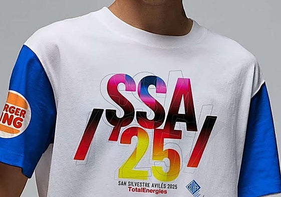 Diseño de la nueva camiseta de la San Silvestre de Avilés.