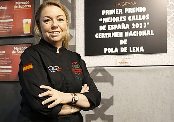 La cocinera Cristina Rey, en su restaurante La Gitana.