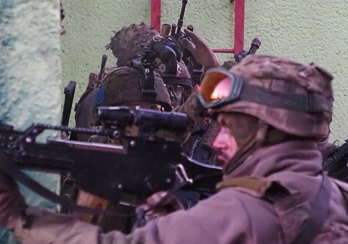 Entrenamiento del batallón San Quintín del regimiento Príncipe