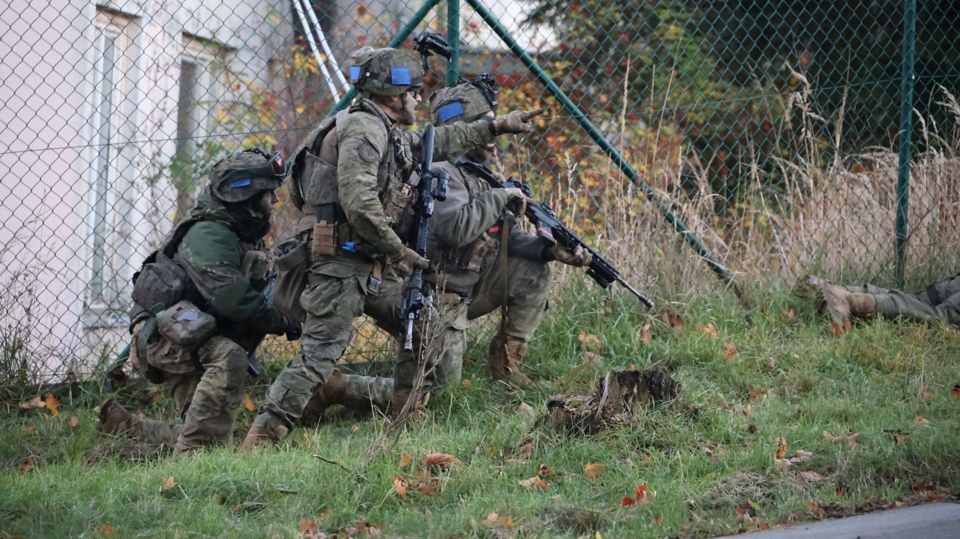 Entrenamiento del batallón San Quintín del regimiento Príncipe
