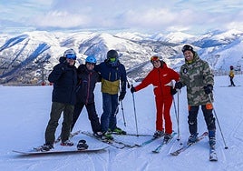 El comienzo de la temporada de esquí en Pajares.