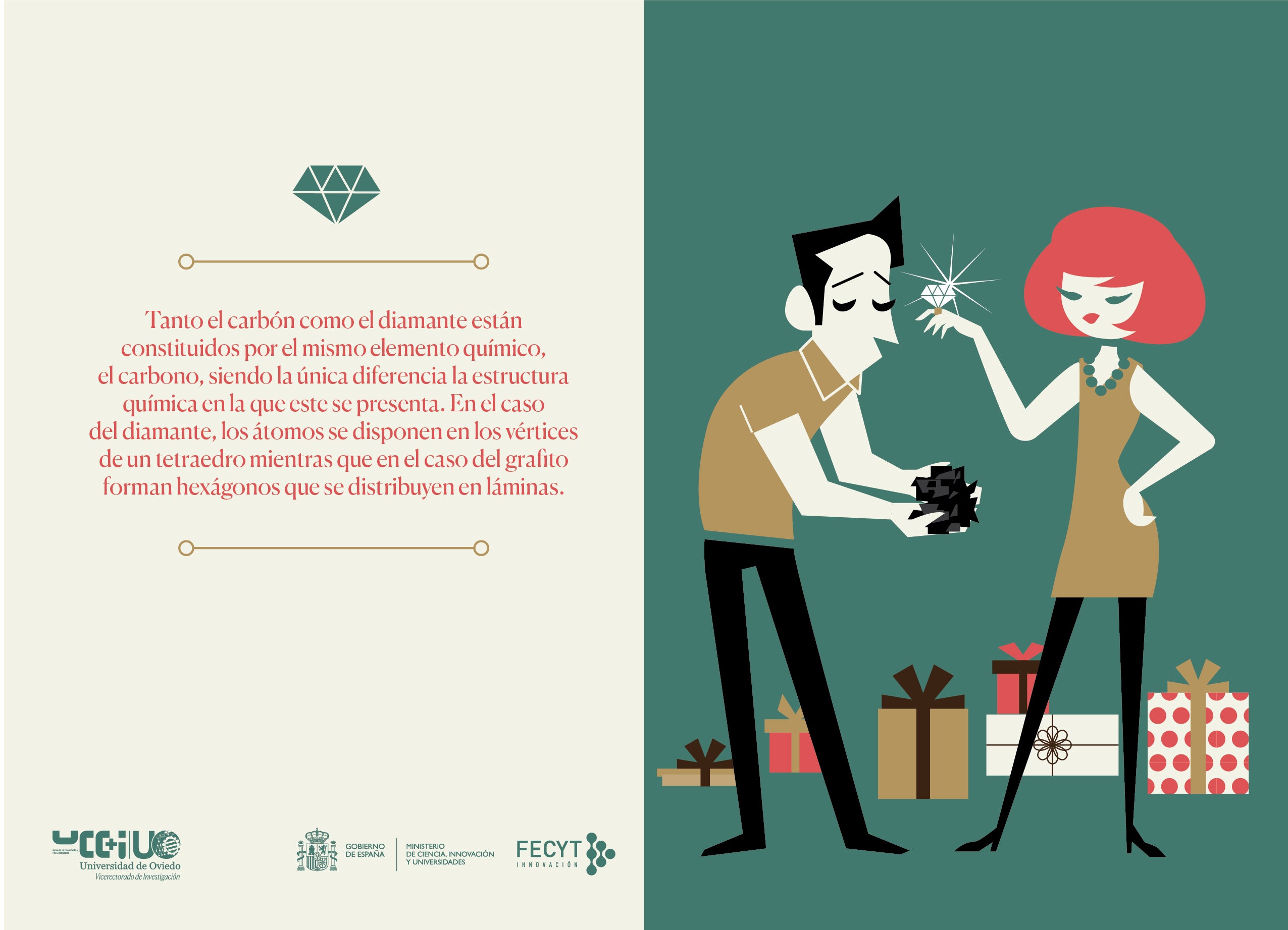 Una Navidad cargada de ciencia: postales y calendario de Adviento para felicitar las fiestas de la Universidad de Oviedo