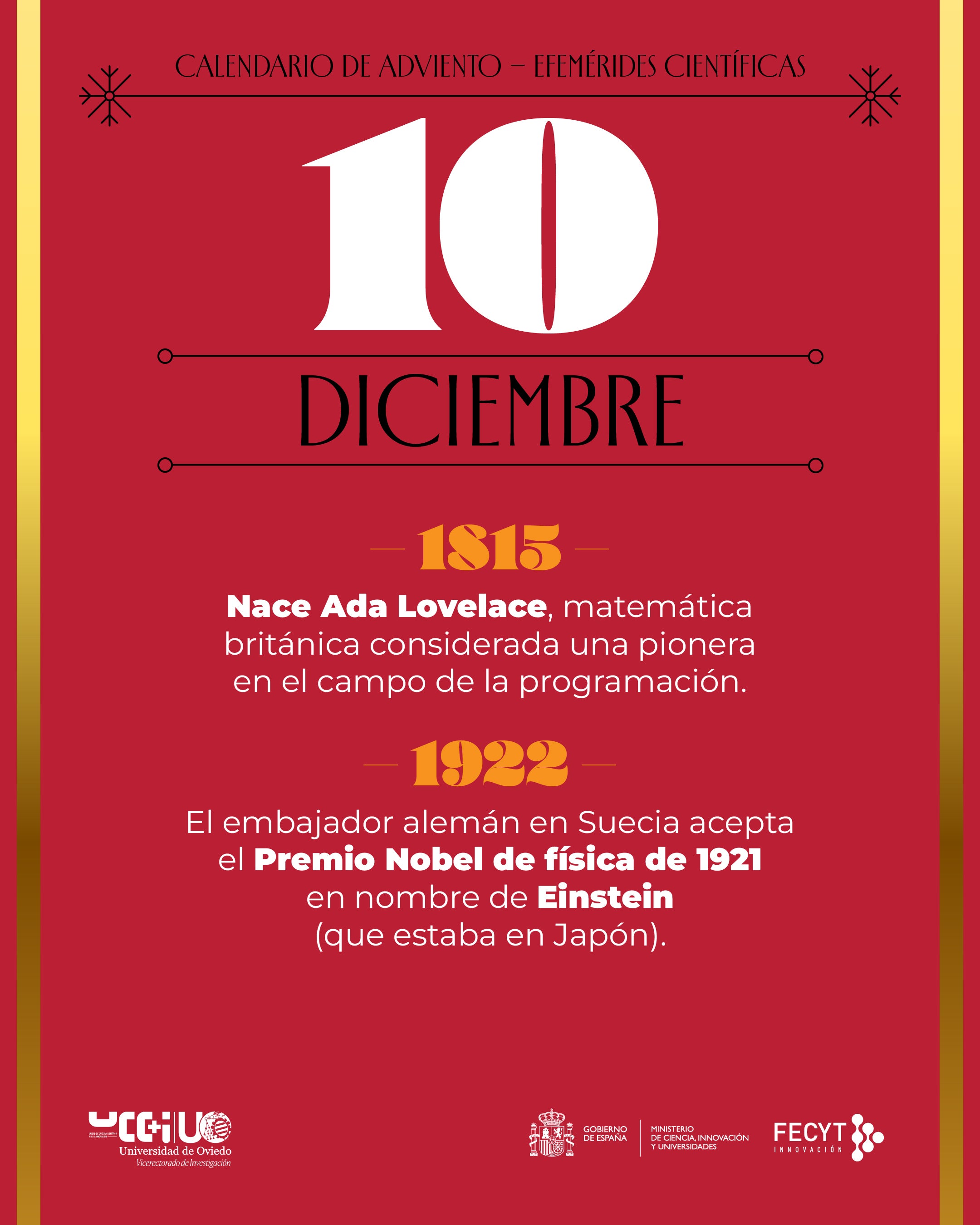 Una Navidad cargada de ciencia: postales y calendario de Adviento para felicitar las fiestas de la Universidad de Oviedo
