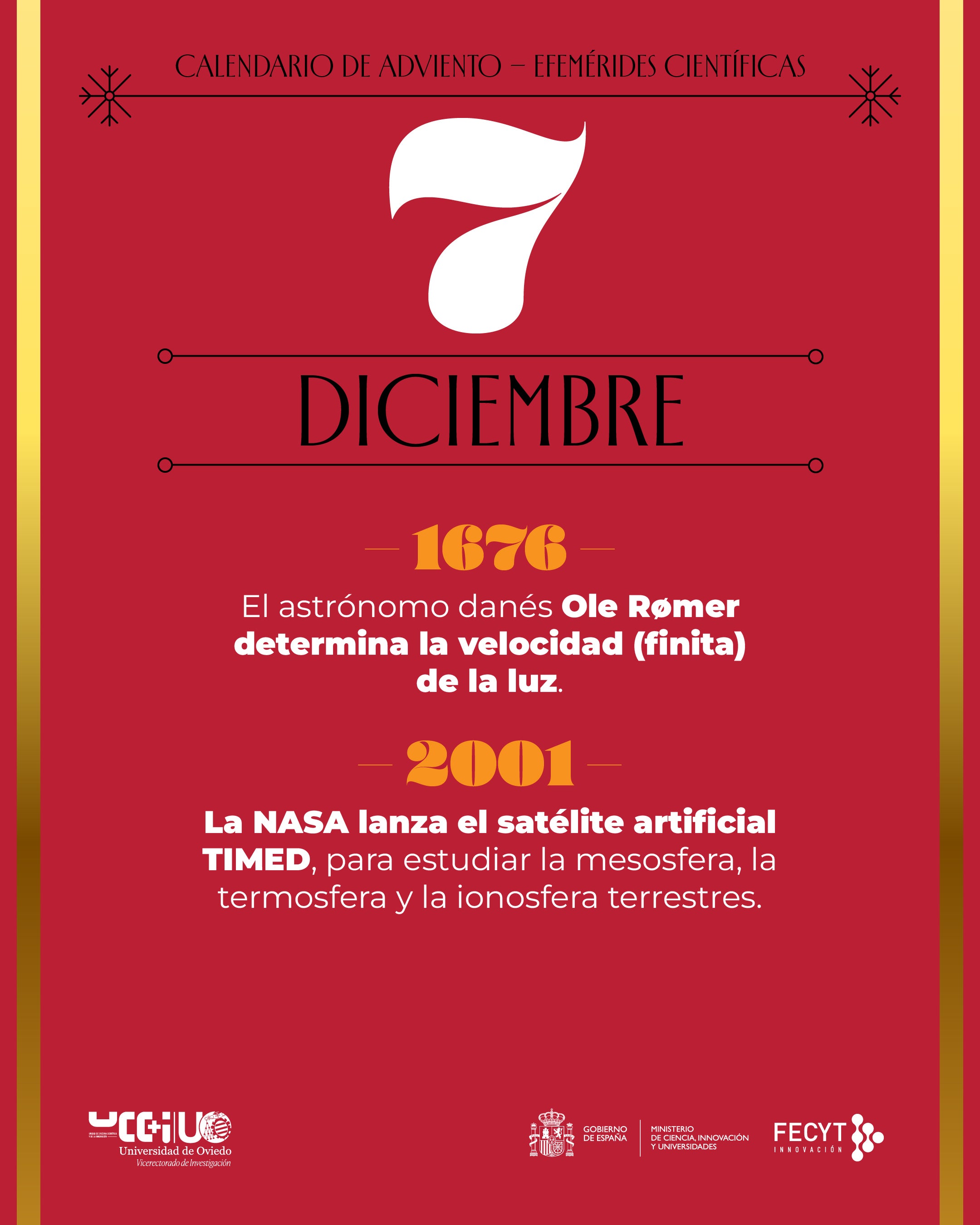 Una Navidad cargada de ciencia: postales y calendario de Adviento para felicitar las fiestas de la Universidad de Oviedo