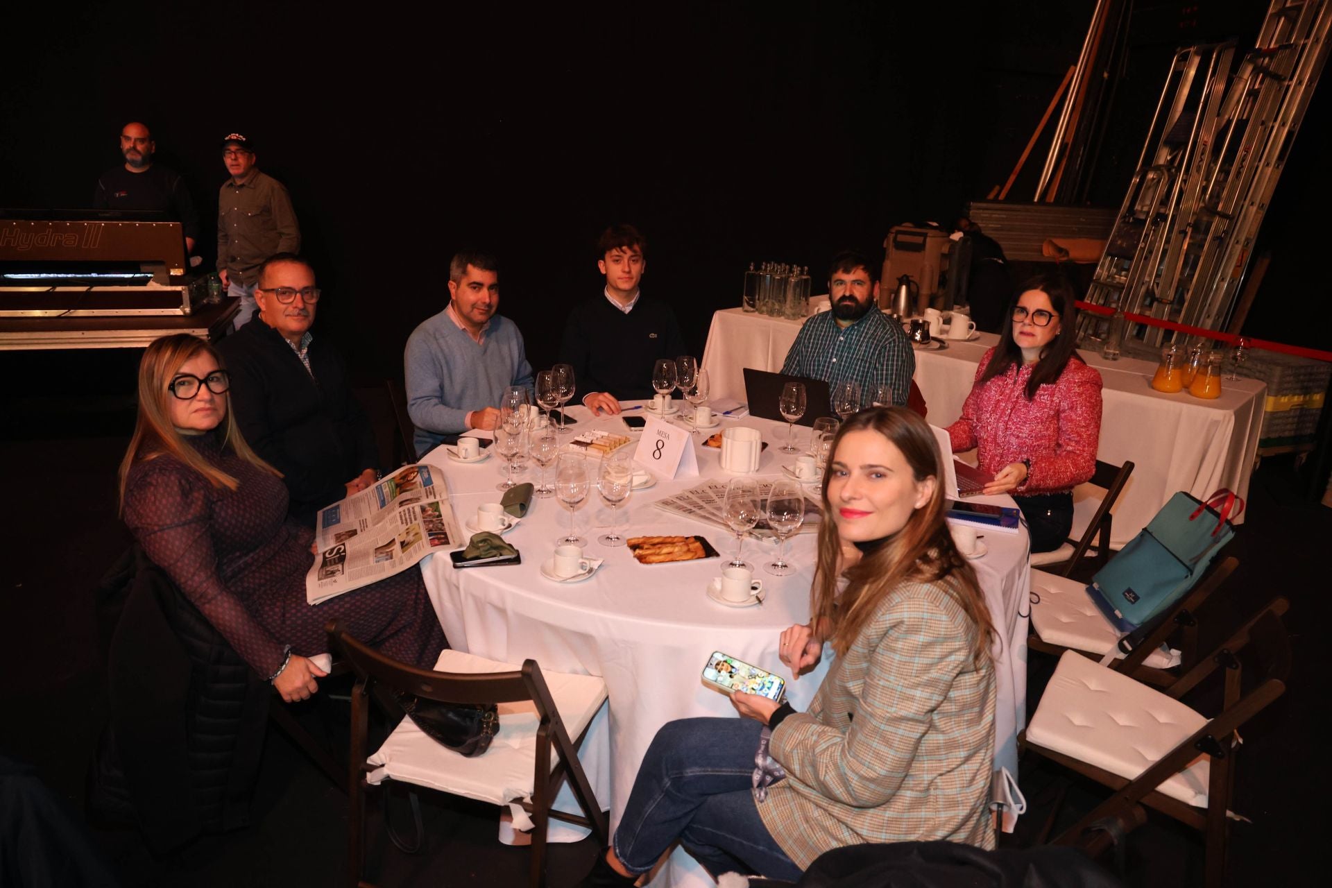 Las imágenes del encuentro de la alcaldesa de Gijón con EL COMERCIO