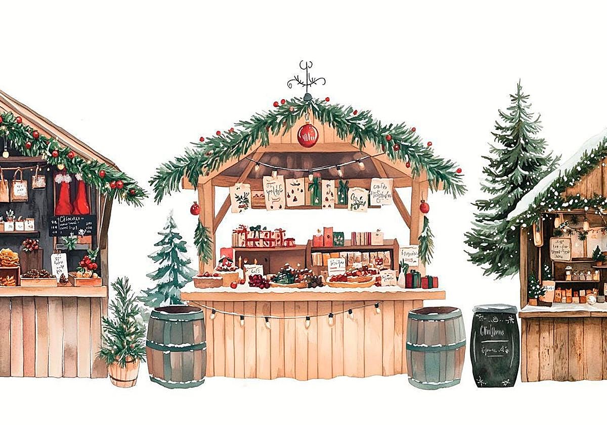 Infiesto se llena de magia con el Mercadillo Navideño de L'Agostiellu