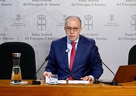 Gonzalo Centeno, diputado de Vox, en la Junta General.