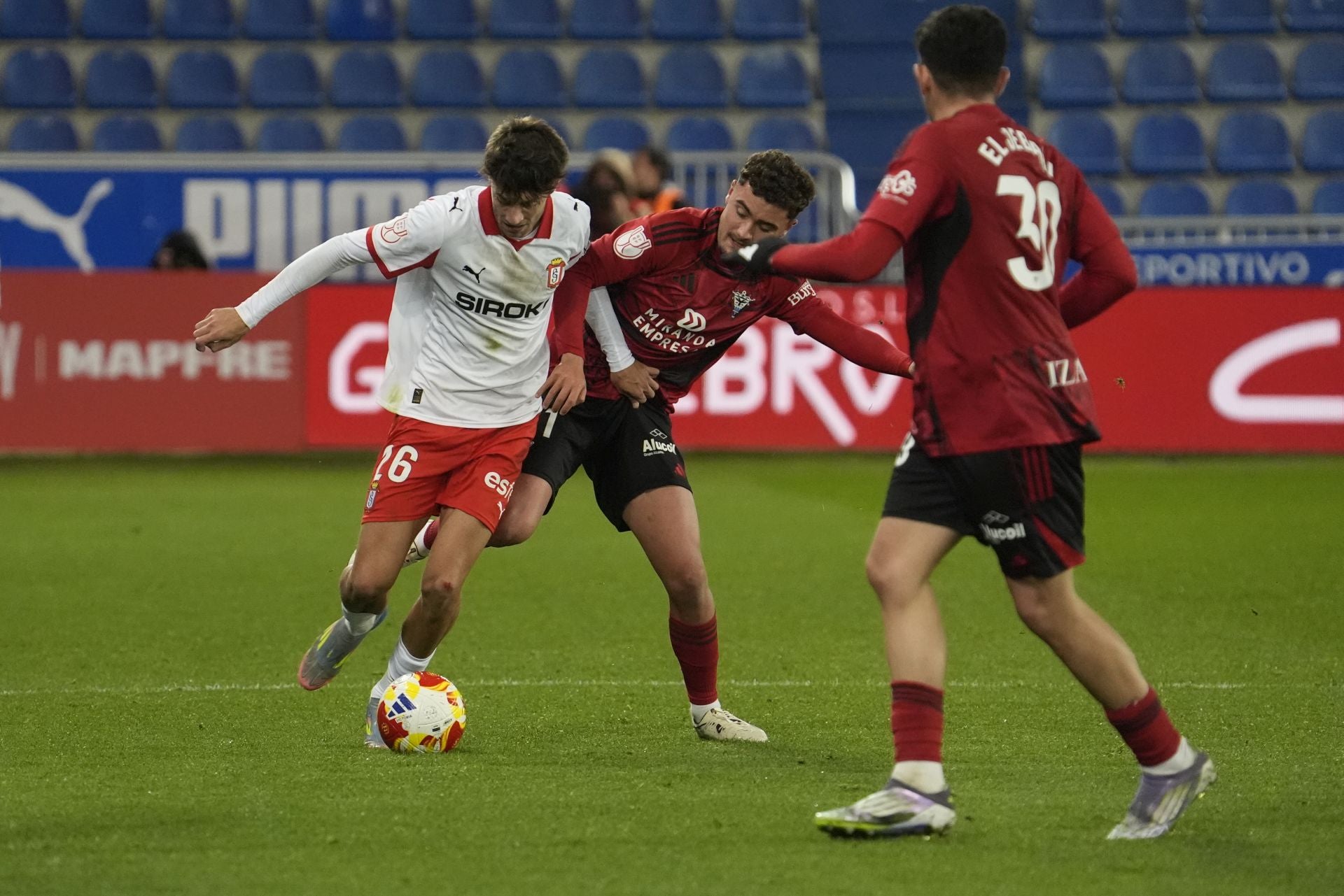 Las mejores jugadas del partido de Copa del Rey del Mirandés - Sporting de Gijón