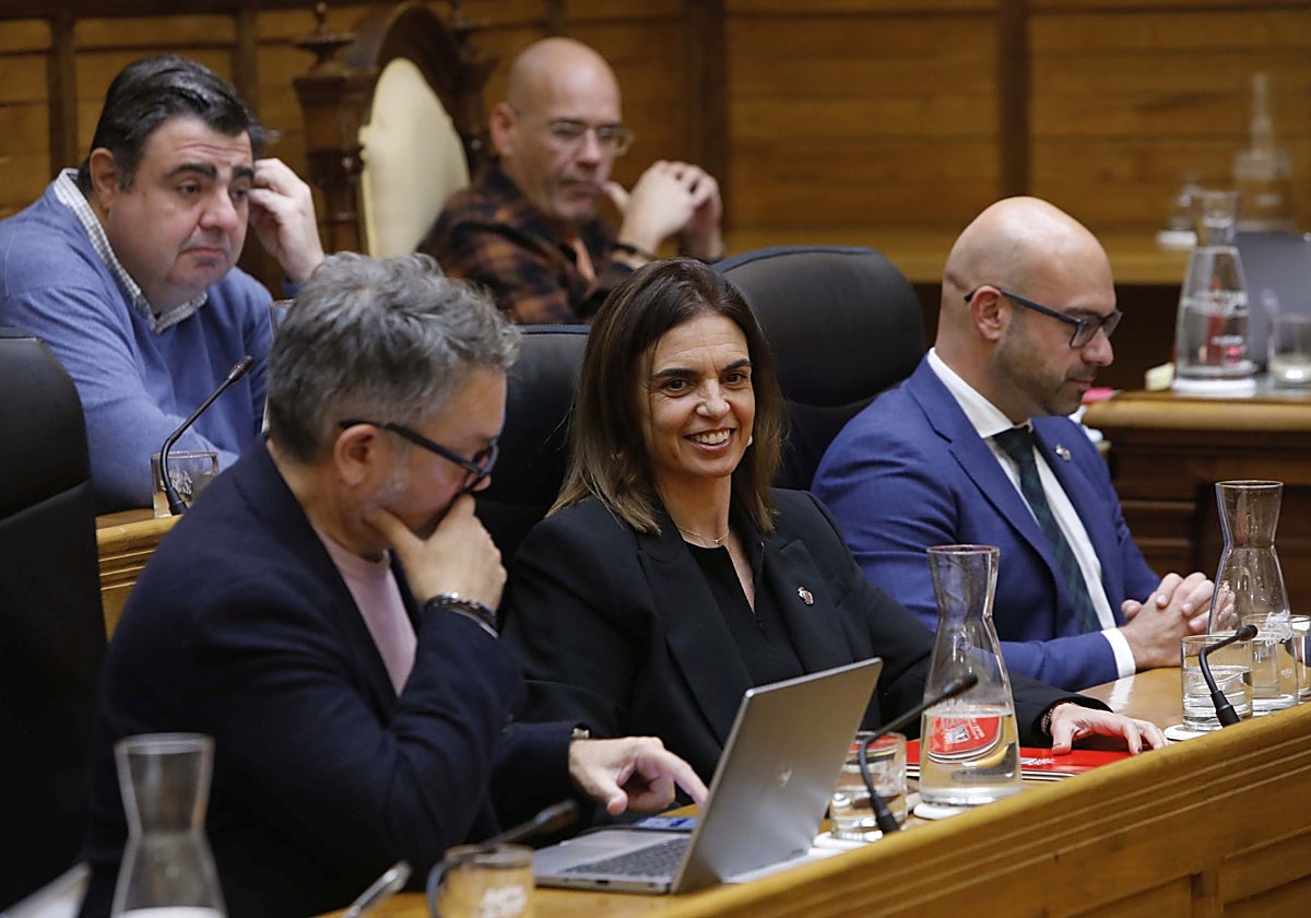 La concejala María Mitre, durante un Pleno municipal.