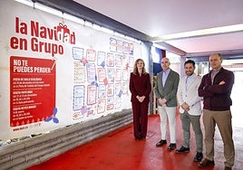 Nuria Pulgar, Joaquín Miranda, Pedro Carrillo y Tasio del Reguero, junto a la programación.