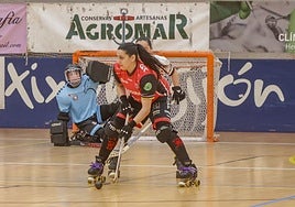 Ana Catarina, en un partido ante el Bembibre.