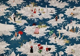 Una de las obras de Estefanía Martín Sáenz que se exponen en Llamazares Galería.