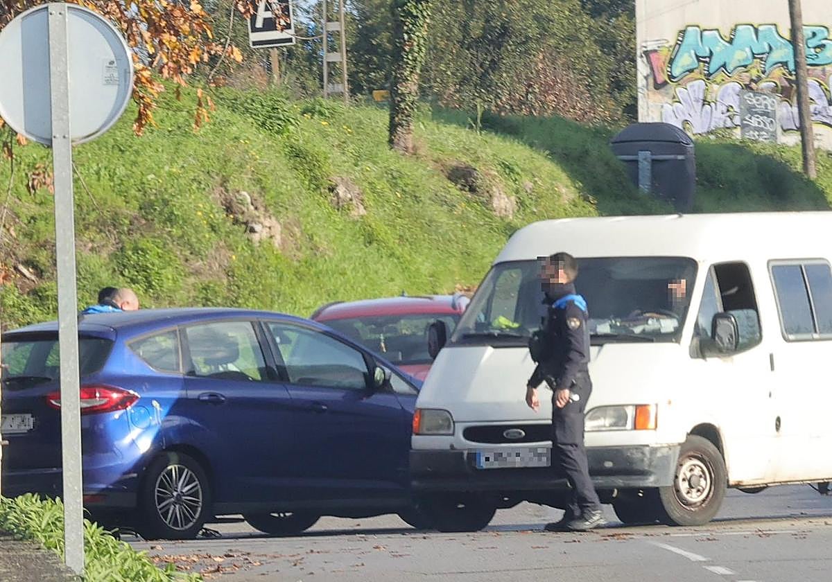 Lugar donde tuvo lugar el accidente, en Tremañes.