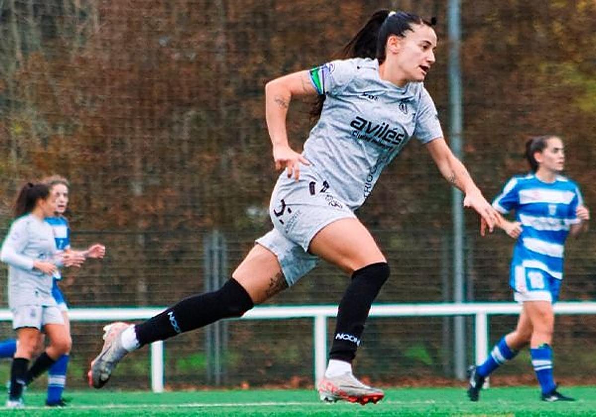 La capitana Daniela fue la autora del único gol del Real Avilés en Guecho.