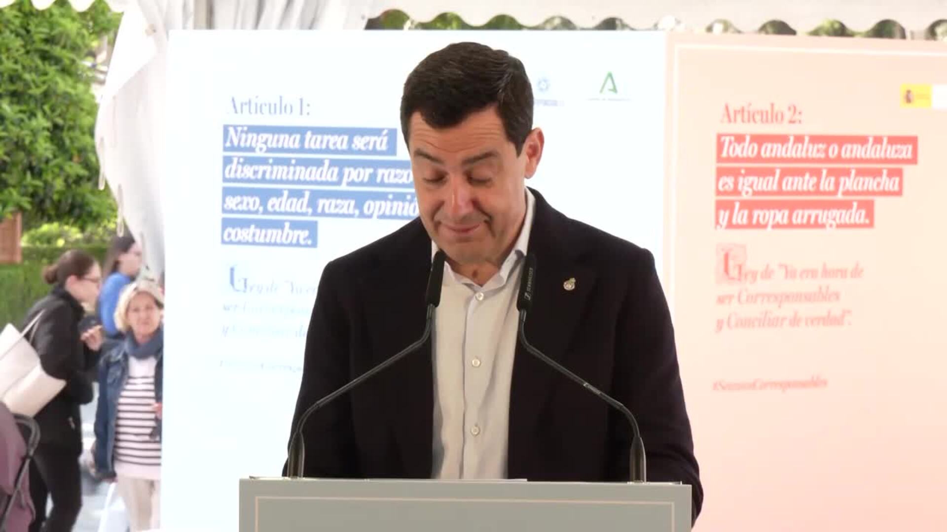 Campaña por la corresponsabilidad hombre-mujer: "Todo andaluz es igual ante la plancha"