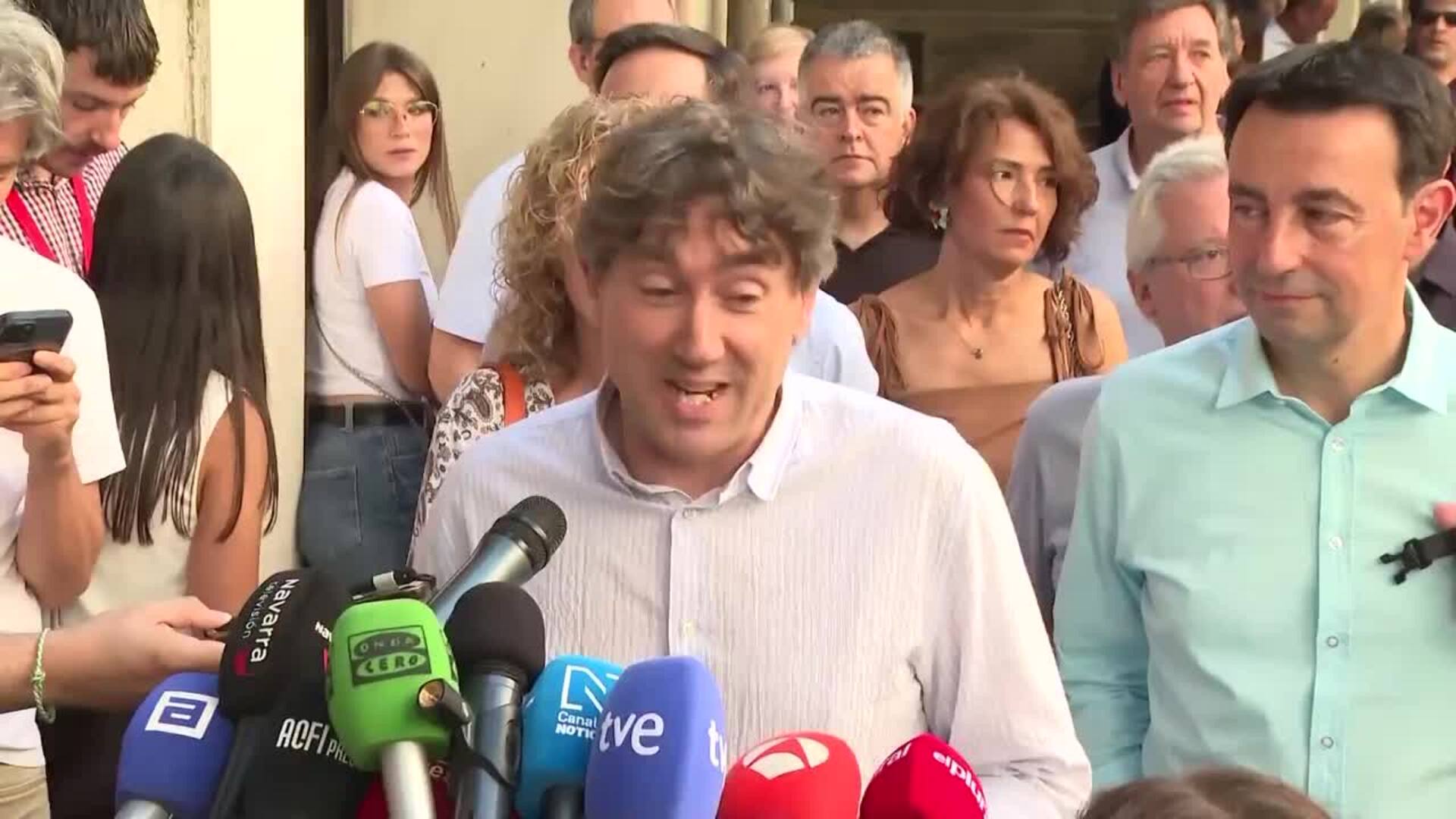 Andueza afirma que el PSE-EE "aportará" para que el PSOE continúe "trabajando con honestidad"