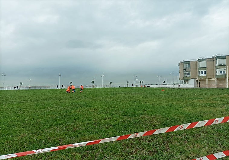 Novedades con la playa verde de El Rinconín: la primera fase de obras comienza con cambios
