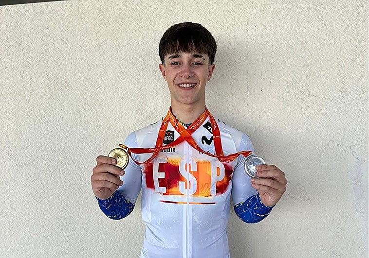 Mario Menéndez suma y sigue: oro con Asturias en el Campeonato de España de velocidad por equipos júnior