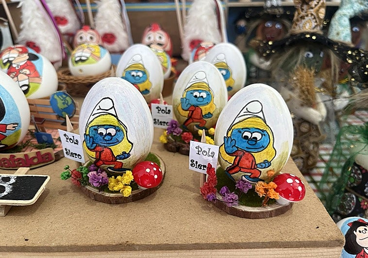 El alcalde de Siero ve otras alternativas antes de pagar a las artesanas por decorar el 'güevón' pinto de La Pola