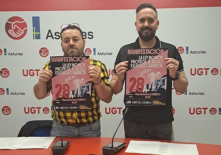UGT y CC OO convocan una manifestación por el aumento de la siniestralidad laboral en Asturias