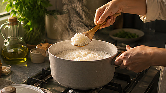 El truco para que el arroz no se te pegue a la olla