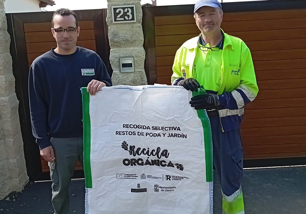 Llanera impulsa un nuevo sistema de recogida de residuos vegetales
