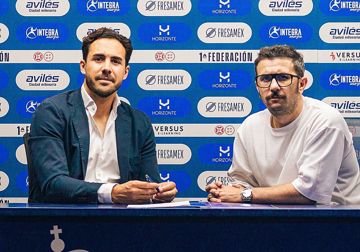 El Real Avilés justifica la continuidad de Linares: «Ha encajado a la perfección en la filosofía del club»