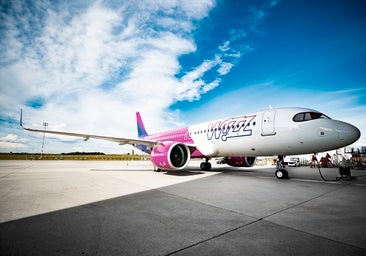 Imagen de uno de los Airburs 320 neo de la compañía húngara de bajo coste.