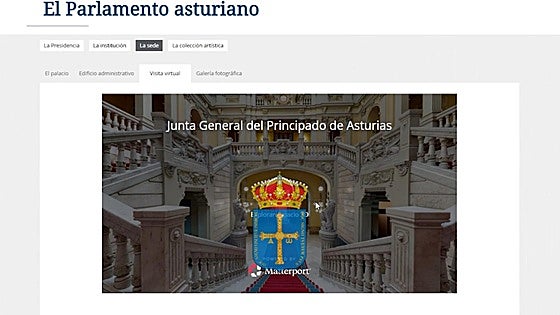 La web oficial de la Junta General del Principado de Asturias