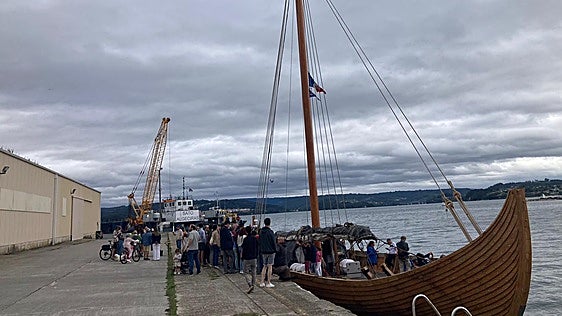 El barco vikingo «más veloz del mundo» llega este martes a San Esteban