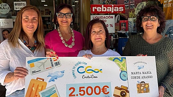 Marta María Conde, agraciada con el viaje de Castricom por valor de 2.500 euros
