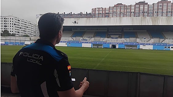 El dron, el nuevo apoyo de la Policía Local de Avilés