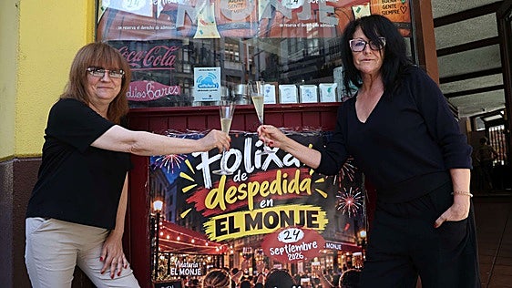 Gema y Montse Abascal, brindando por su despdedida