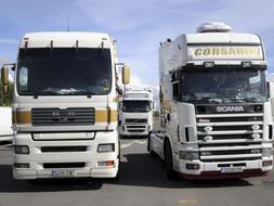 La Plataforma para la Defensa del Transporte ha convocado la marcha de los camioneros a Madrid. /EFE