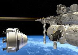 Recreación de la llegada de una cápsula a la ISS. / Archivo